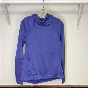 Layer8 Purple Workout Hoodie Top‎ Fleece Lined Lightweight- M